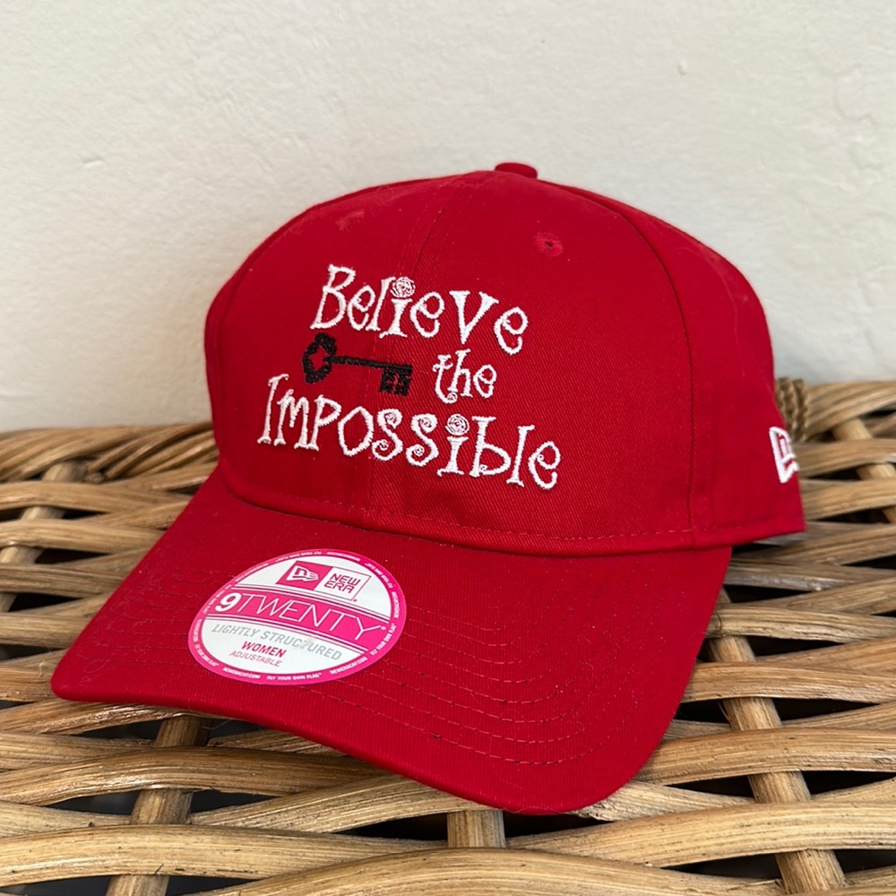 New era Alice in wonder believe the impossible hat cap red vintage women